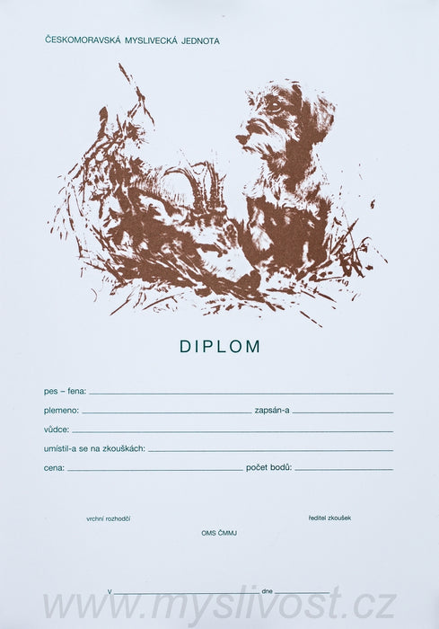 Diplom - Jezevčík se srncem