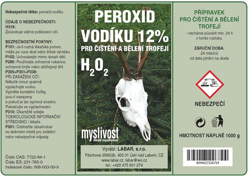 Peroxid vodíku 12% 1000g