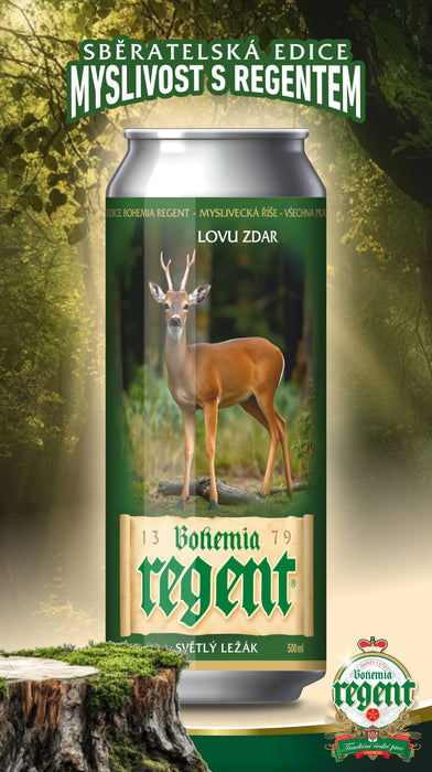 Dárkové balení piv - Myslivecká říše II. : Králík divoký, Kuna lesní, Liška obecná, Muflon evropský, Prase divoké a Srnec obecný