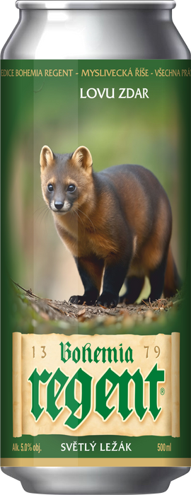 Dárkové balení piv - Myslivecká říše II. : Králík divoký, Kuna lesní, Liška obecná, Muflon evropský, Prase divoké a Srnec obecný