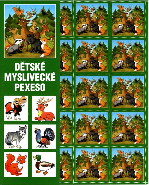 Pexeso Myslivost kreslené